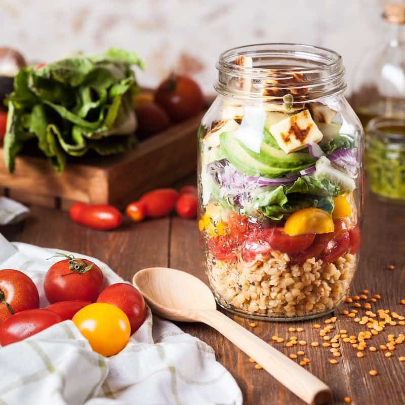 A Jar full of colorful deserts